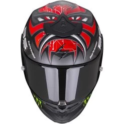 Casco Integrale Scorpion Exo-R1 Air Fabio Monster Replica -Moto Sconto casque moto int gral scorpion exo r1 air fabio monster replica noir mat rouge 139047 zoom
