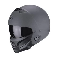 Casco Da Moto Jet Scorpion Exo-Combat II Graphite ECE 22-06