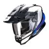 Crosstourer Casco Scorpion Adf-9000 Air Trial Nero Blu Bianco -Moto Sconto scorpion adf 9000 air trial blu