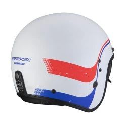 Custom Casco Scorpion Belfast Evo Soul Bianco Blu Rosso -Moto Sconto scorpion belfast evo soul biancoblurosso 3