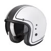 Custom Casco Scorpion Belfast Evo Retrol Bianco Argento