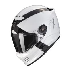 Fibra Casco Scorpion Covert Fx Gallus Bianco Nero