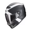 Fibra Casco Scorpion Covert Fx Gallus Nero Opaco Bianco -Moto Sconto scorpion covert fx gallus nero