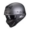 Mentoniera Removibile Casco Scorpion Covert X Tussle Argento Opaco Nero -Moto Sconto scorpion covertx tussle argentomatt
