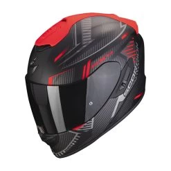 Fibra Scorpion Exo 1400 Evo Air Shell Nero Opaco Rosso
