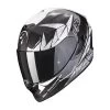 Fibra Casco Scorpion Exo-1400 Carbon Air Aranea Bianco -Moto Sconto scorpion exo1400 carbon air aranea bianco