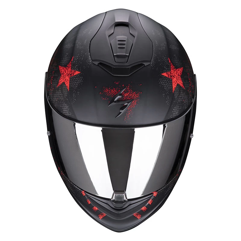 Fibra Casco Scorpion Exo 1400 Air Asio Nero Rosso 4 Fibra Casco Scorpion Exo 1400 Air Asio Nero Rosso - immagine 2