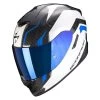 Fibra Casco Scorpion Exo 1400 Air Fortuna Bianco Blu