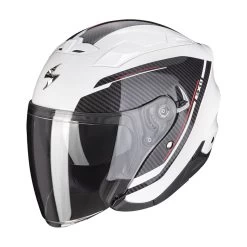 Policarbonato Casco Scorpion Exo 230 Fenix Bianco Nero