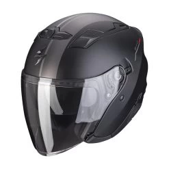 Policarbonato Casco Scorpion Exo 230 Sr Nero Opaco Argento Rosso