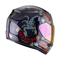 Policarbonato Casco Scorpion Exo 390 Chica 2 Nero Blu Rosso -Moto Sconto scorpion exo390 air chica2 blurosso 3