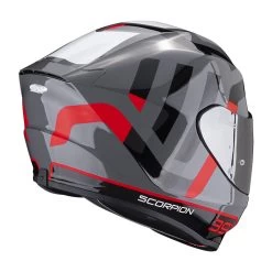 Policarbonato Casco Scorpion Exo 391 Arok Grigio Rosso Nero 7 Policarbonato Casco Scorpion Exo 391 Arok Grigio Rosso Nero -Moto Sconto scorpion exo391 arok grigiorosso 3