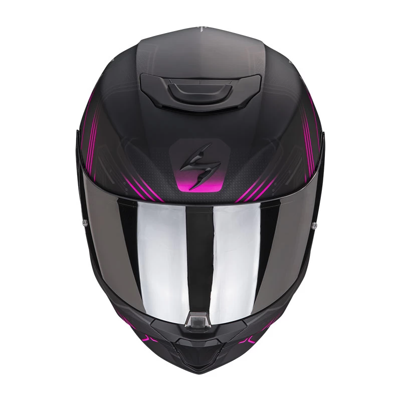 Policarbonato Casco Scorpion Exo 391 Spada Nero Opaco Rosa 4 Policarbonato Casco Scorpion Exo 391 Spada Nero Opaco Rosa - immagine 2