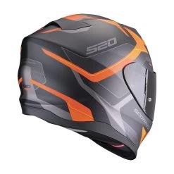 Policarbonato Scorpion Exo 520 Evo Air Elan Nero Opaco Argento 7 Policarbonato Scorpion Exo 520 Evo Air Elan Nero Opaco Argento -Moto Sconto scorpion exo520 evo elan arancio 3