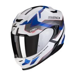 Policarbonato Scorpion Exo 520 Evo Air Elan Bianco Blu