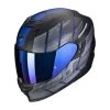 Policarbonato Scorpion Exo 520 Evo Air Maha Nero Opaco Blu -Moto Sconto scorpion exo520 evo maha blu