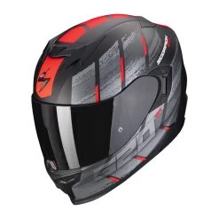 Policarbonato Scorpion Exo 520 Evo Air Maha Nero Opaco Rosso