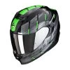 Policarbonato Scorpion Exo 520 Evo Air Maha Nero Verde 2 Policarbonato Scorpion Exo 520 Evo Air Maha Nero Verde -Moto Sconto scorpion exo520 evo maha verde