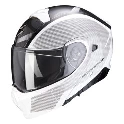 Policarbonato Casco Modulare Scorpion Exo 930 Cielo Bianco Nero