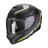 Policarbonato Casco Modulare Scorpion Exo 930 Navig Nero Giallo