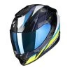 Fibra Scorpion Exo 1400 Evo Air Thelios Nero Blu Giallo -Moto Sconto scorpion exo 1400 evo air thelios blu