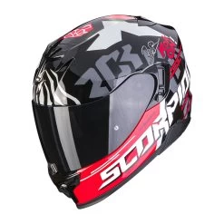 Policarbonato Scorpion Exo 520 Evo Air Rok Bagoros Nero Rosso