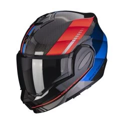 Fibra Casco Scorpion Exo Tech Evo Carbon Genus Blu