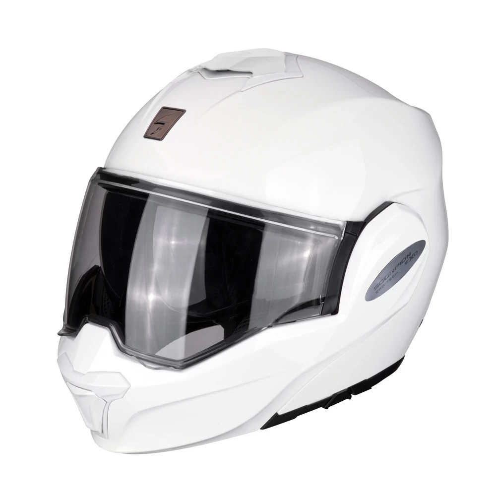 Policarbonato Casco Modulare Scorpion Exo Tech Solid Bianco 3 Policarbonato Casco Modulare Scorpion Exo Tech Solid Bianco