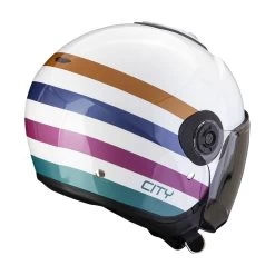 Policarbonato Casco Scorpion Exo City 2 Bee Bianco Verde Oro -Moto Sconto scorpion exocity2 bee biancooro 3