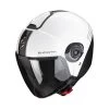 Policarbonato Casco Scorpion Exo City 2 Carbo Bianco Nero