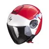 Policarbonato Casco Scorpion Exo City 2 Mall Rosso Bianco Blu -Moto Sconto scorpion exocity2 mall rosso