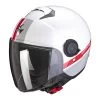 Policarbonato Casco Scorpion Exo City Strada Bianco Rosso -Moto Sconto scorpion exocity strada biancorosso