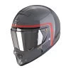 Fibra Casco Scorpion Exo Hx1 Nostalgia Grigio Nero Rosso -Moto Sconto scorpion exohx1 nostalgia grigio