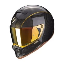 Fibra Casco Scorpion Exo-hx1 Carbon Se Nero Oro