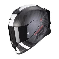 Fibra Casco Scorpion Exo R1 Carbon Air Mg Nero Bianco