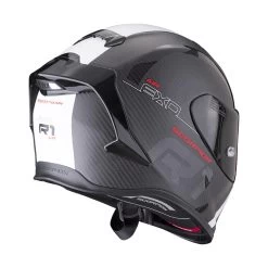 Fibra Casco Scorpion Exo R1 Carbon Air Mg Nero Bianco -Moto Sconto scorpion exor1 carbon mg bianco 3