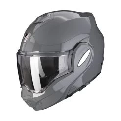 Policarbonato Casco Scorpion Exo Tech Evo Solid Cement Grigio