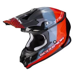 Policarbonato Casco Scorpion Vx-16 Evo Air Gem Nero Rosso