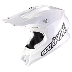 Policarbonato Casco Scorpion Vx-16 Evo Air Solid Bianco
