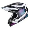 Policarbonato Casco Scorpion Vx-16 Evo Air Tub Nero Bianco -Moto Sconto scorpion vx16 evo air tub viola