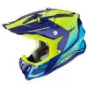 Fibra Casco Scorpion Vx-22 Air Attis Blu Giallo -Moto Sconto scorpion vx22 air attis blugiallo