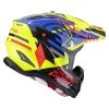 Fibra Casco Scorpion Vx-22 Air Neox Giallo Blu Rosso